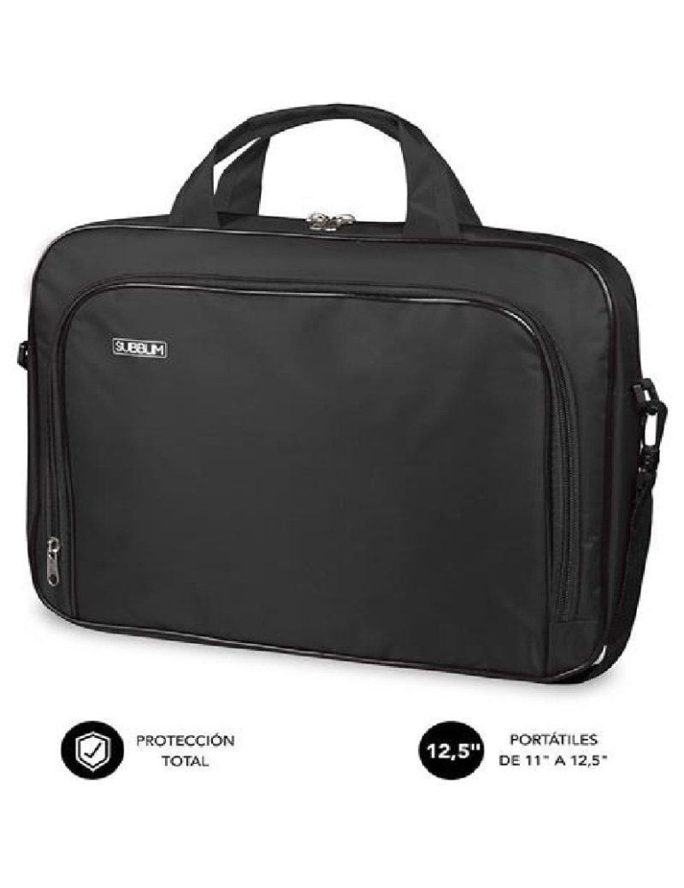 Maletín Subblim Oxford para Portátiles hasta 12.5"/ Negro Maletín Subblim Oxford para Portátiles hasta 12.5"/ Negro