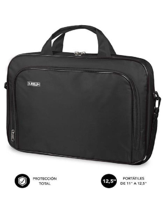 Maletín Subblim Oxford para Portátiles hasta 12.5"/ Negro Maletín Subblim Oxford para Portátiles hasta 12.5"/ Negro