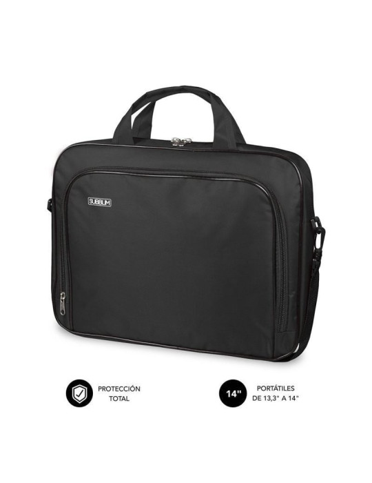 Maletín Subblim Oxford para Portátiles hasta 14"/ Negro