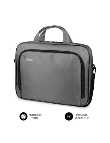 Maletín Subblim Oxford para Portátiles hasta 16"/ Gris