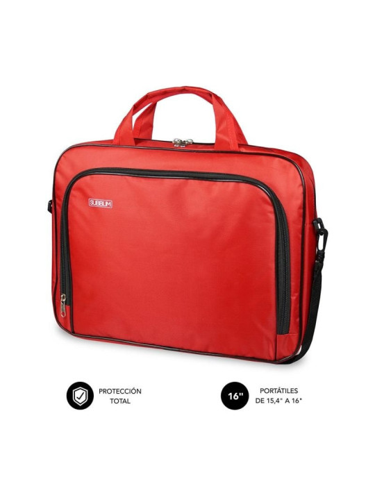 Maletín Subblim Oxford para Portátiles hasta 16"/ Rojo Maletín Subblim Oxford para Portátiles hasta 16"/ Rojo