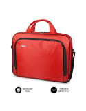 Maletín Subblim Oxford para Portátiles hasta 16"/ Rojo