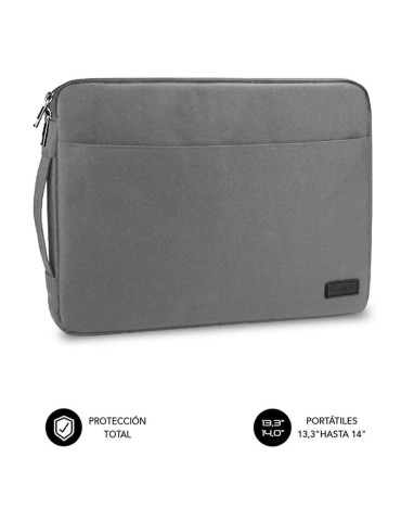 Funda Subblim Urban Laptop Sleeve para Portátiles hasta 14"/ Gris