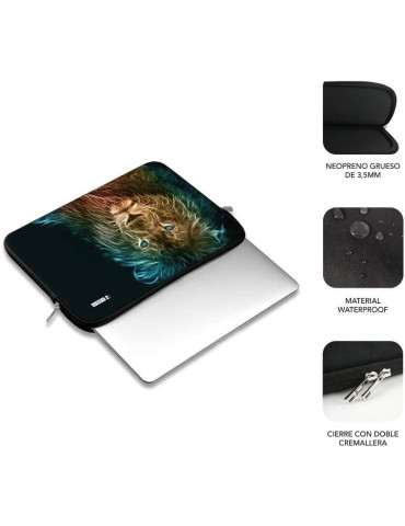 Funda Subblim Trendy Sleeve Neo Lion para Portátiles hasta 15.6" 2