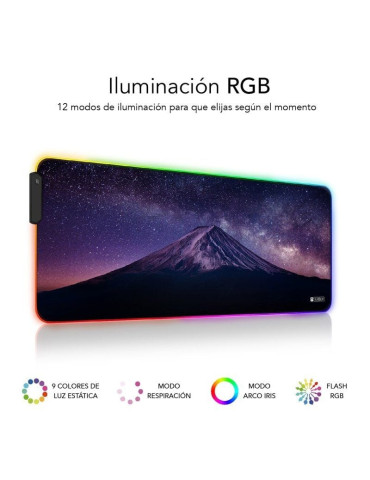 Alfombrilla Subblim SUBMP-02RGB11 LED RGB Montaña XL/ 800 x 300 x 4 mm 2