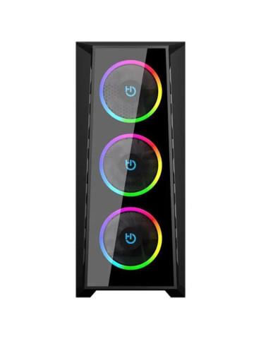 Caja Gaming Semitorre Hiditec MH12 GLASS 2