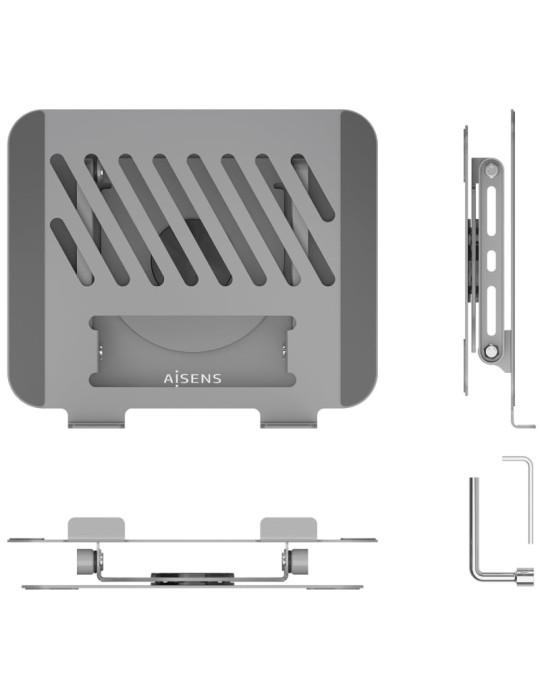 Soporte de Sobremesa Aisens LP5SXL-487 para Portátil de 10-17"/ hasta 3kg