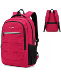 Mochila Subblim City Plus 26L Backpack para Portátiles hasta 15.6"/ Puerto USB/ Roja