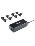 Cargador de Portátil TooQ TQLC-65BS02AT/ 65W/ Automático/ 8 Conectores/ Voltaje 18.5-20V/ 1 USB