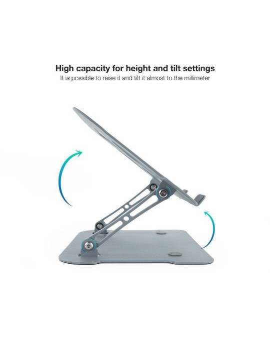 Soporte TooQ TQLRS0012-AL-G para Portátiles hasta 17.3"