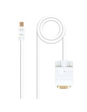 Cable Conversor Nanocable 10.15.4102/ Mini DP Macho - VGA Macho/ 2m/ Blanco