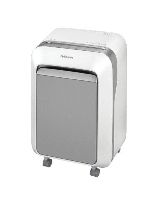 Destructora Fellowes LX211/ Microcorte de 2 x 12mm/ Blanca