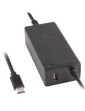 Cargador de Portátil NGS W-65W TYPE C/ 65W/ Automático/ Voltaje 12-20V/ 1 USB