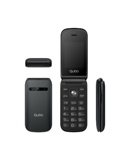 Teléfono Móvil Qubo X-209 4G para Personas Mayores/ Negro 2
