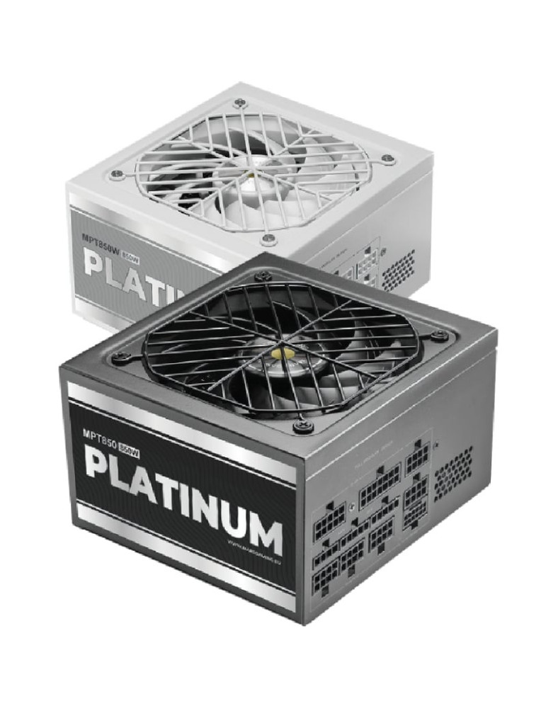 Fuente de Alimentación Mars Gaming MPT850/ 850W/ Ventilador 14cm/ ATX 3.1/ PCIe 5.1/ 80 Plus Platinum/ Negra