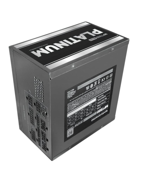Fuente de Alimentación Mars Gaming MPT850/ 850W/ Ventilador 14cm/ ATX 3.1/ PCIe 5.1/ 80 Plus Platinum/ Negra