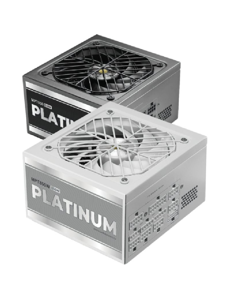 Fuente de Alimentación Mars Gaming MPT850/ 850W/ Ventilador 14cm/ ATX 3.1/ PCIe 5.1/ 80 Plus Platinum/ Blanca