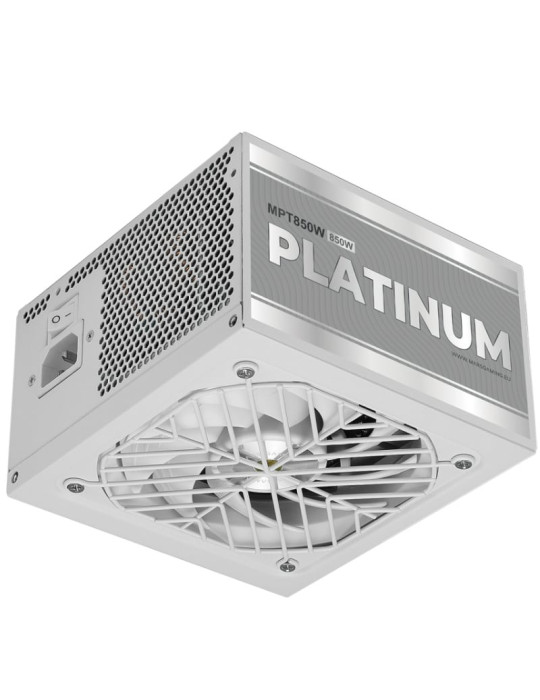 Fuente de Alimentación Mars Gaming MPT850/ 850W/ Ventilador 14cm/ ATX 3.1/ PCIe 5.1/ 80 Plus Platinum/ Blanca