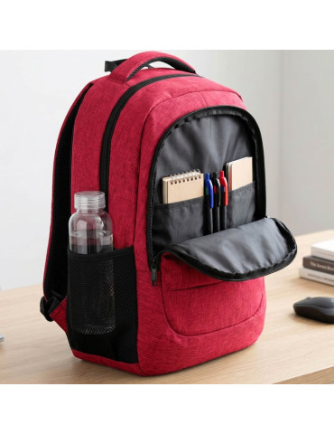 Mochila Subblim City Plus 26L Backpack para Portátiles hasta 15.6"/ Puerto USB/ Roja 2