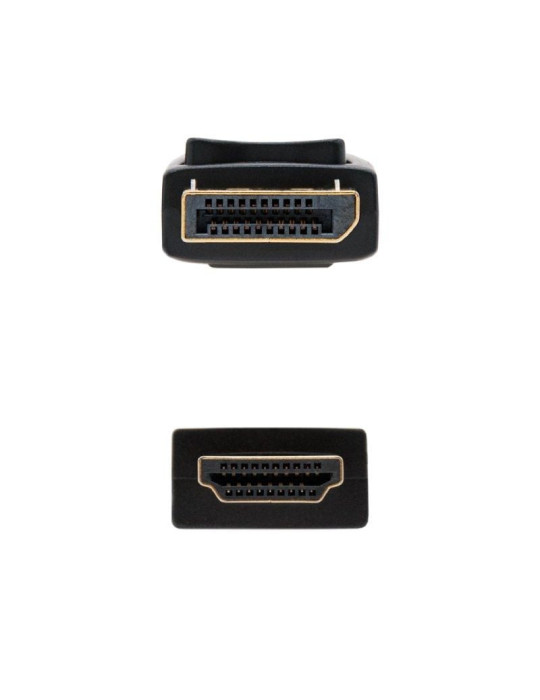 Cable Conversor Nanocable 10.15.4310/ Displayport Macho - HDMI Macho/ 10m/ Negro