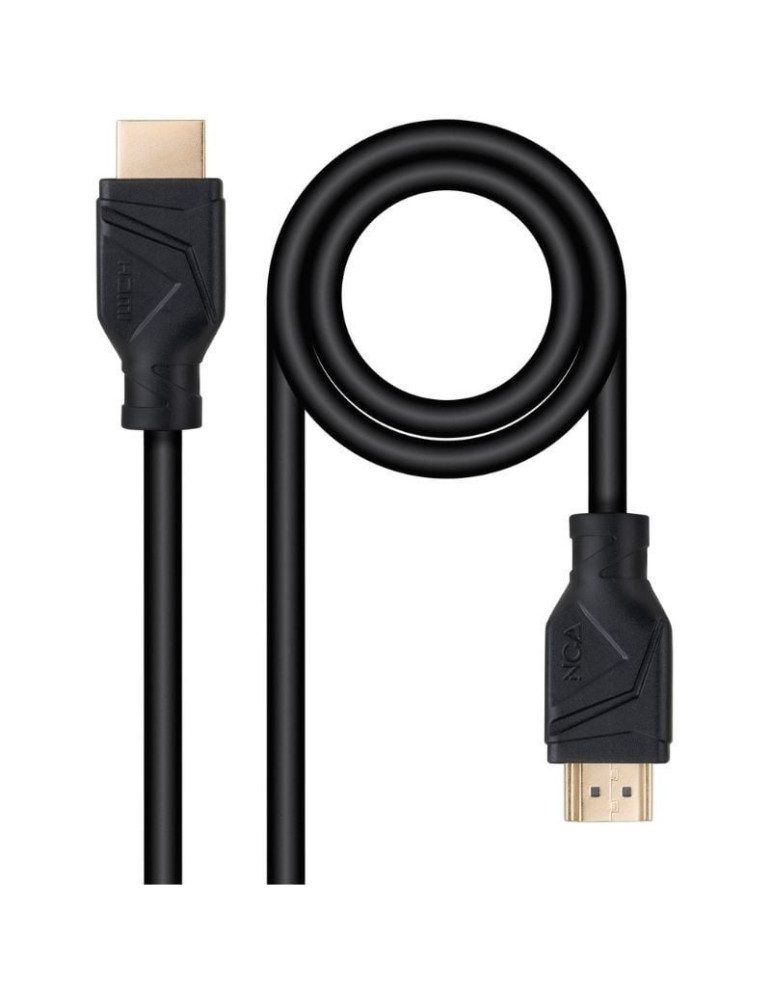 Cable HDMI 2.1 8K Nanocable 10.15.8302/ HDMI Macho - HDMI Macho/ 2m/ Negro