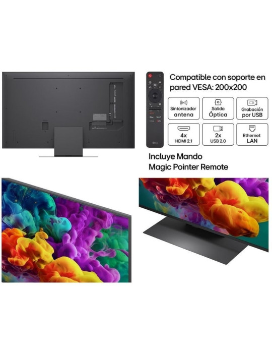 Televisor LG QNED evo AI QNED87 Mini LED 50QNED87B6A 50"/ Ultra HD 4K/ Smart TV/ WiFi