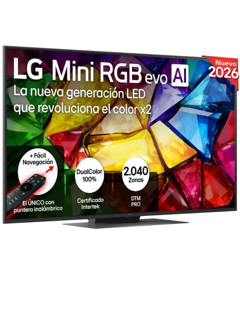 Televisor LG Micro RGB evo AI MRGB86 55MRGB86B6A 55"/ Ultra HD 4K/ Smart TV/ WiFi