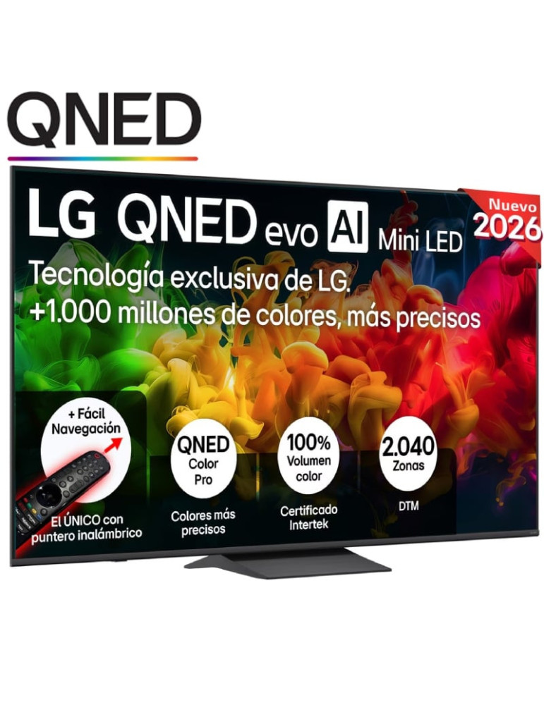 Televisor LG QNED evo AI QNED8EB Mini LED 55QNED8EB3B 55"/ Ultra HD 4K/ Smart TV/ WiFi