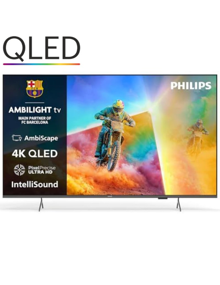 Televisor QLED Philips 65PQS8501 65"/ Ultra HD 4K/ Ambilight/ Smart TV/ WiFi