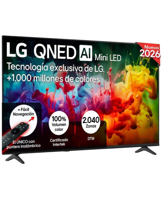 Televisor LG QNED evo AI QNED72 Mini LED 65QNED72B6B 65"/ Ultra HD 4K/ Smart TV/ WiFi