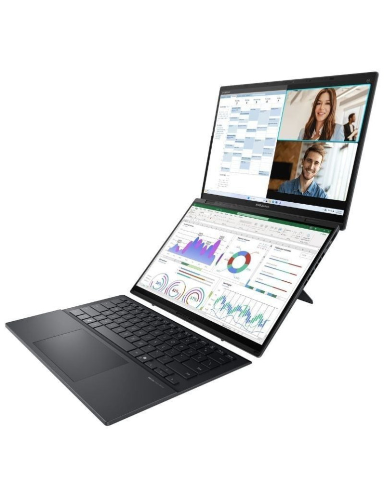 Portátil Convertible Asus ZenBook Duo OLED UX8406CA-QL336W Intel Core Ultra 7-255H/ 32GB/ 1TB SSD/ 14" Táctil/ Win11