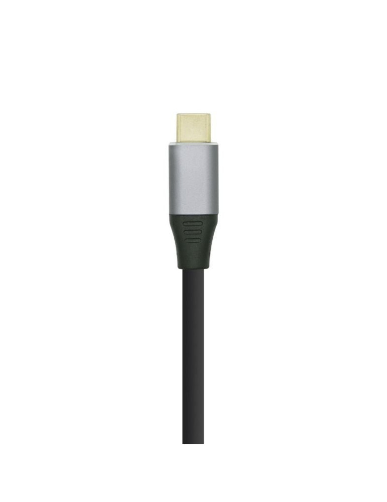 Cable Conversor Aisens A109-0393/ USB Tipo-C Macho - HDMI Macho/ Hasta 27W/ 1250Mbps/ 1.8m/ Negro