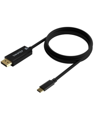 Cable Conversor Aisens A109-0688/ USB Tipo-C Macho - DisplayPort Macho/ Hasta 27W/ 1250Mbps/ 80cm/ Negro 2