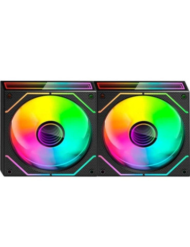 Pack 2 Ventiladores Mars Gaming MF-3DPROX2/ 12cm/ ARGB 2