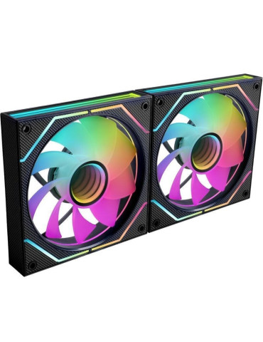 Pack 2 Ventiladores Mars Gaming MF-3DPROX2R/ 12cm/ ARGB 2