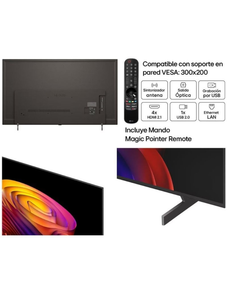 Televisor LG OLED AI B6 OLED65B6ELC 65"/ Ultra HD 4K/ Smart TV/ WiFi
