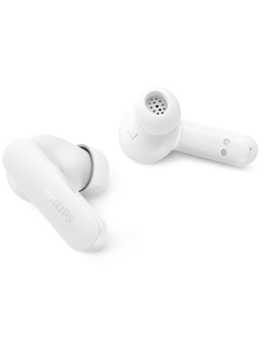 Auriculares Bluetooth Philips TAT2100WT con estuche de carga/ Autonomía 8h/ Blancos