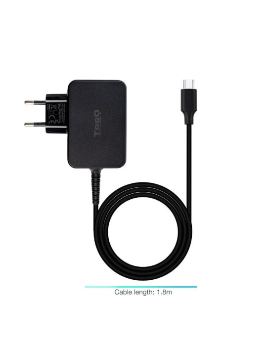 Cargador de Portátil GaN TooQ TQLC-USBCGAN65PD USB Tipo-C/ 65W/ Automático/ Voltaje 5-20V