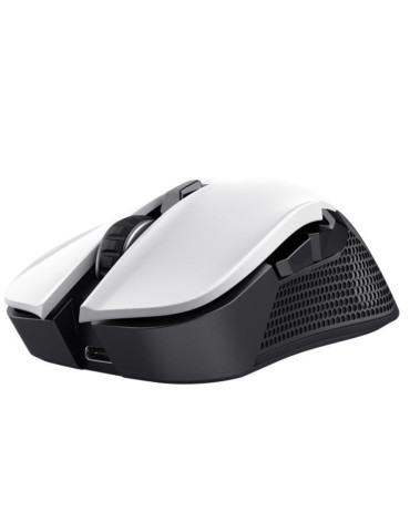 Ratón Gaming Inalámbrico Trust Gaming GXT 923W YBAR/ Batería recargable/ Hasta 7200 DPI/ Blanco