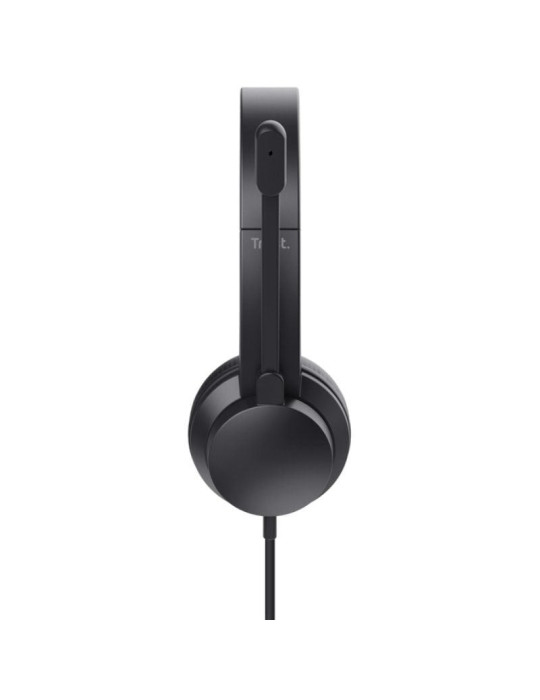Auriculares Trust Ayda/ con Micrófono/ USB/ Negros