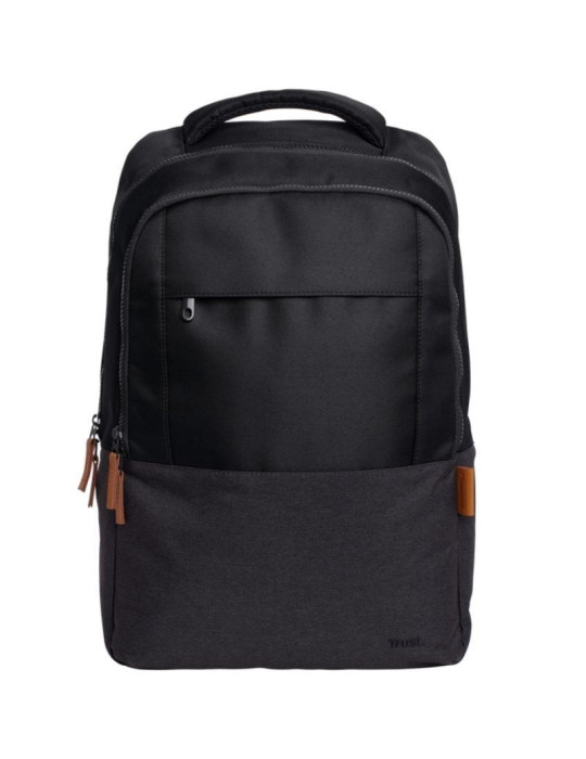 Mochila Trust Lisboa para Portátiles hasta 16"/ 23L/ Negra