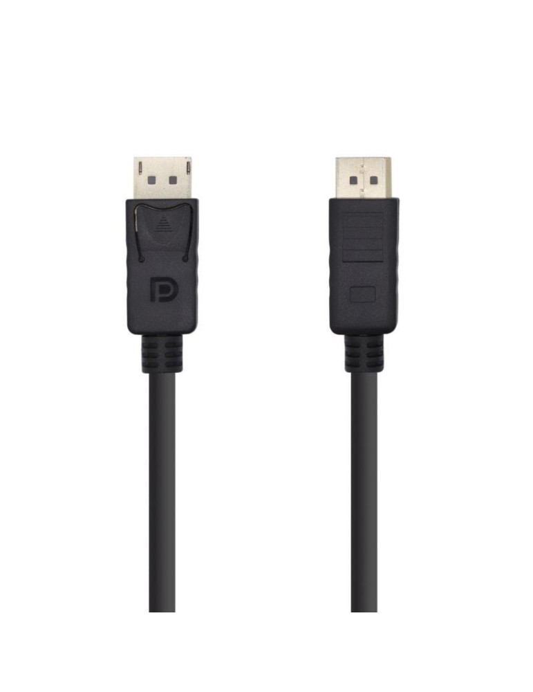 Cable DisplayPort 1.2 4K Aisens A124-0387/ DisplayPort Macho - DisplayPort Macho/ Hasta 5W/ 2300Mbps/ 5m/ Negro