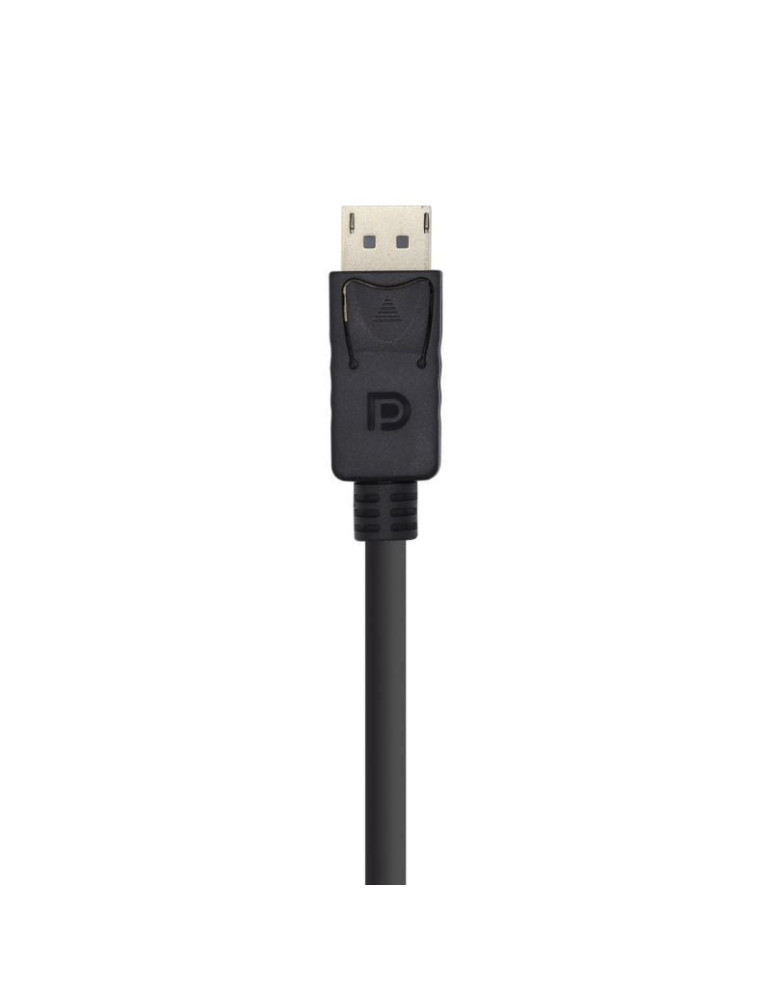 Cable DisplayPort 1.2 4K Aisens A124-0387/ DisplayPort Macho - DisplayPort Macho/ Hasta 5W/ 2300Mbps/ 5m/ Negro