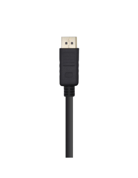 Cable DisplayPort 1.2 4K Aisens A124-0387/ DisplayPort Macho - DisplayPort Macho/ Hasta 5W/ 2300Mbps/ 5m/ Negro