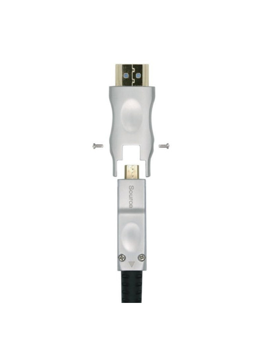Cable HDMI 2.0 AOC 4K Desmontable Aisens A148-0511/ HDMI Macho / D Macho - HDMI Macho/ 20m/ Negro