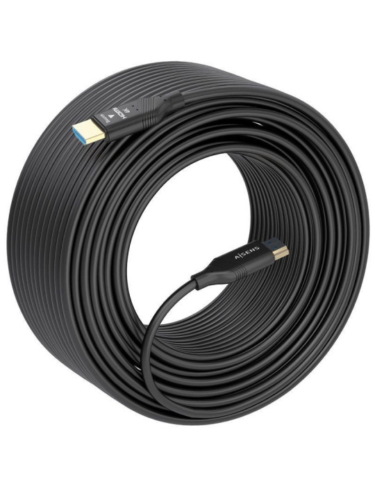 Cable HDMI 2.0 AOC 4K Aisens A148-0929/ HDMI Macho - HDMI Macho/ 15m/ Negro