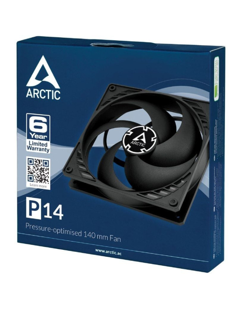 Ventilador Arctic P14/ 14cm/ Negro