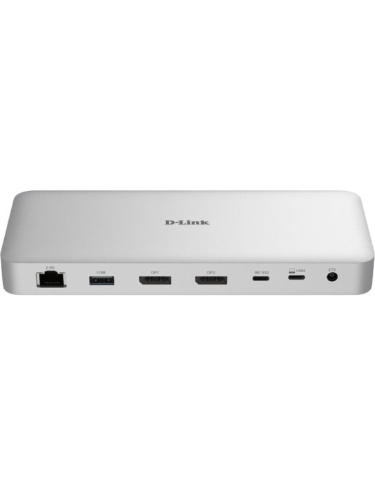 Docking USB Tipo-C 4.0 D-Link DUF-901/E/ 3xUSB/ 3xUSB Tipo-C/ 2xDisplayPort/ 1xRJ45/ 1xUSB Tipo-C PD/ Blanco