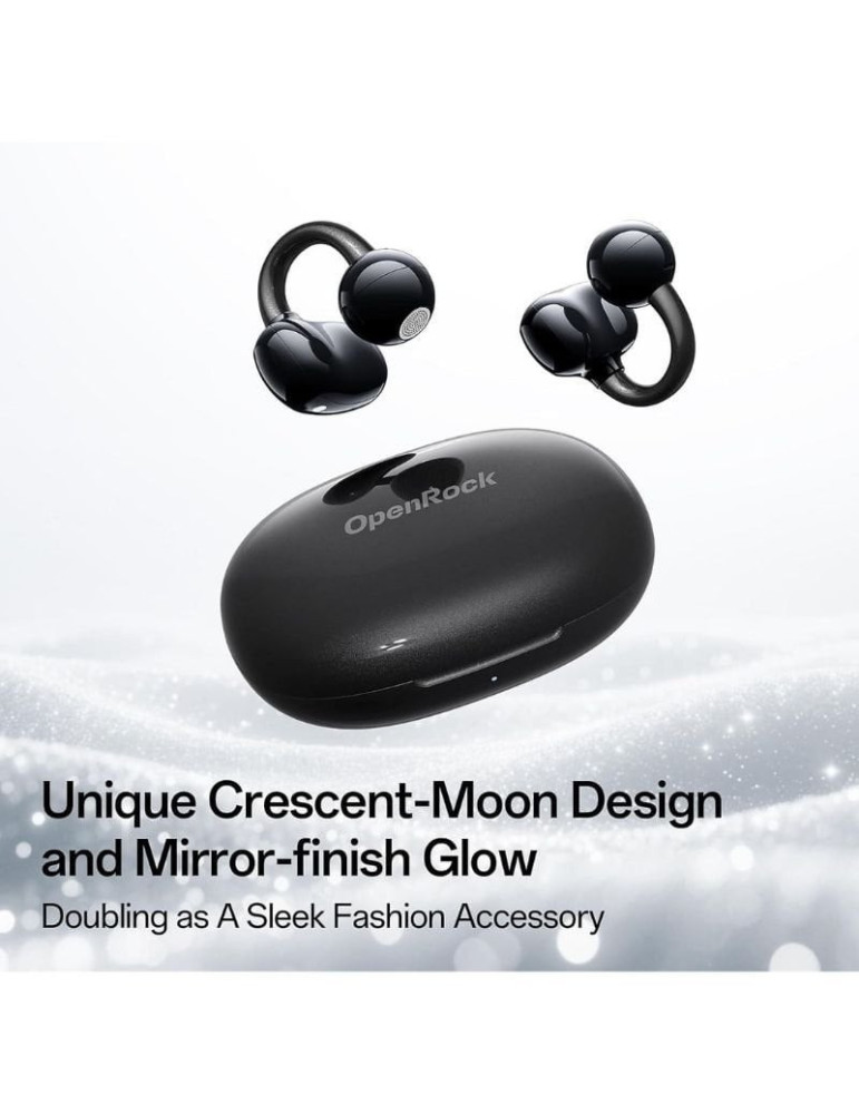 Auriculares Deportivos de Conducción Aérea OpenRock E OPACE01 con estuche de carga/ Autonomía 7h/ Negros