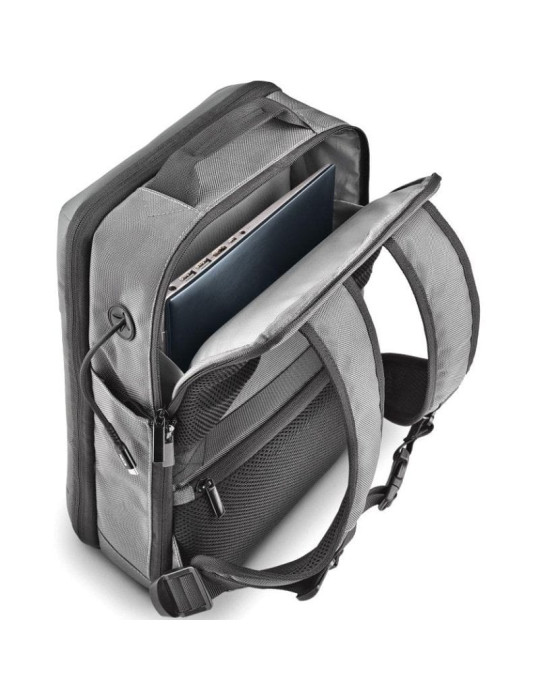 Mochila Expansible NGS Monray Sacks Horizon para Portátiles hasta 14"/ Impermeable/ Gris